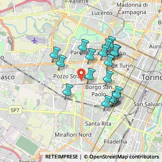 Mappa Via Serao Matilde, 10141 Torino TO, Italia (1.665)