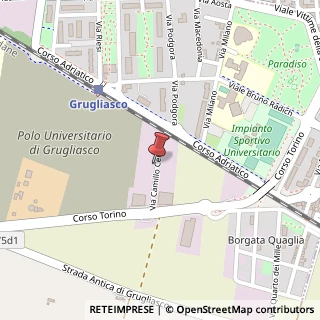 Mappa Via Camillo Cenni, 29, 10095 Grugliasco, Torino (Piemonte)