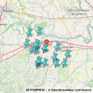 Mappa 27049 Zenevredo PV, Italia (6.54333)