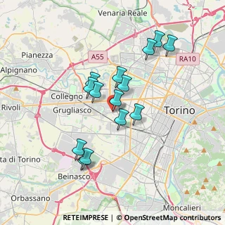 Mappa Strada della Pronda, 10141 Torino TO, Italia (3.12857)