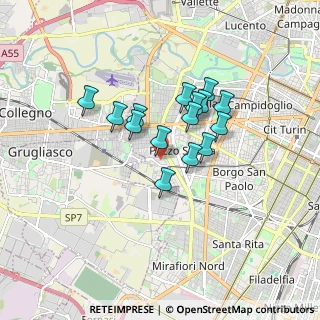 Mappa Str. della Pronda, 10142 Torino TO, Italia (1.2833333333333)
