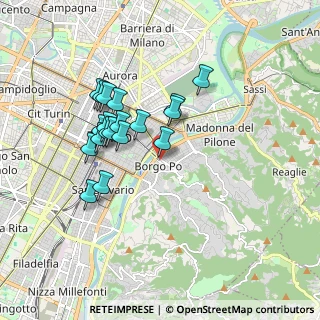 Mappa Via Villa della Regina, 10123 Torino TO, Italia (1.57895)
