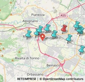 Mappa Via Ferrero, 10098 Rivoli TO, Italia (4.04545)