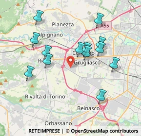 Mappa Via Ferrero, 10098 Rivoli TO, Italia (3.72308)