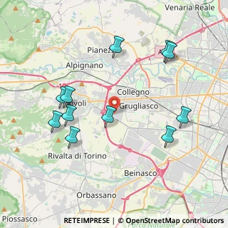 Mappa Via Ferrero, 10098 Rivoli TO, Italia (4.29182)