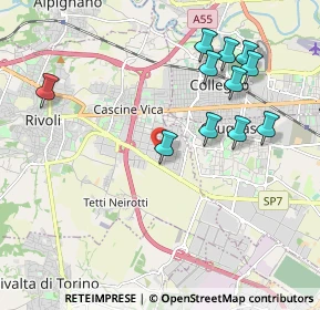 Mappa Via Ferrero, 10098 Rivoli TO, Italia (2.83313)