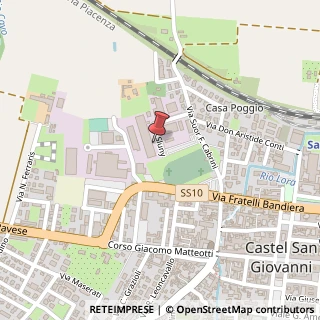Mappa Via Slunj, 12, 29015 Castel San Giovanni, Piacenza (Emilia Romagna)