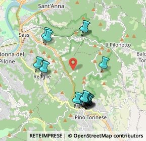 Mappa Q68+P5, 10025 Pino Torinese TO (2.001)