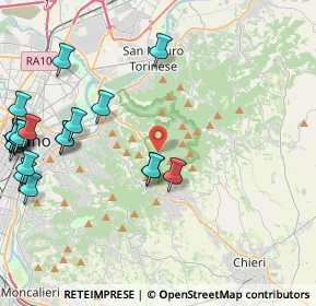 Mappa Q68+P5, 10025 Pino Torinese TO (5.5765)