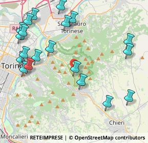 Mappa Q68+P5, 10025 Pino Torinese TO (5.205)