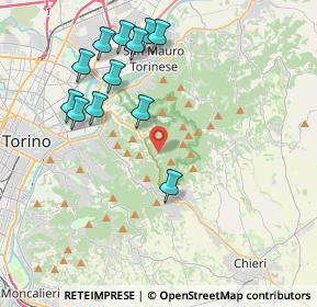 Mappa Q68+P5, 10025 Pino Torinese TO (4.2575)