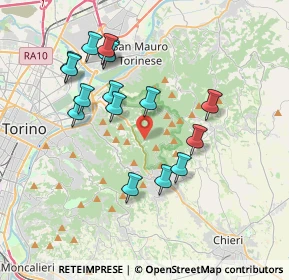 Mappa Q68+P5, 10025 Pino Torinese TO (3.63875)