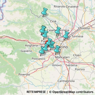 Mappa Via Cometto, 10098 Rivoli TO, Italia (8.72182)