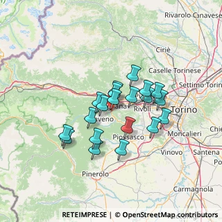 Mappa Via delle Maddalene, 10051 Avigliana TO, Italia (10.542)