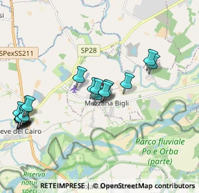 Mappa Via C. Socrate, 27030 Mezzana Bigli PV, Italia (2.068)