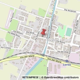 Mappa Via Evangelista Groppo, 26, 45017 Loreo, Rovigo (Veneto)