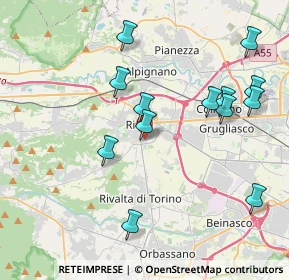 Mappa Strada C. Borgeisa, 10098 Rivoli TO, Italia (4.19923)