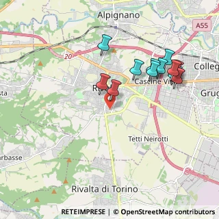 Mappa Via Carlo Borgeisa, 10098 Rivoli TO, Italia (1.9925)