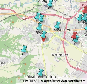 Mappa Strada C. Borgeisa, 10098 Rivoli TO, Italia (2.88833)