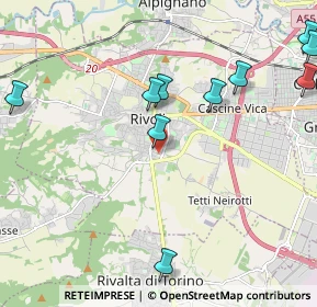 Mappa Strada C. Borgeisa, 10098 Rivoli TO, Italia (2.74727)