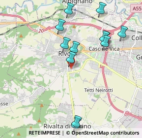 Mappa Strada C. Borgeisa, 10098 Rivoli TO, Italia (2.16667)