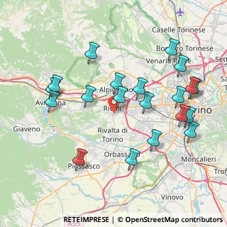 Mappa Via Carlo Borgeisa, 10098 Rivoli TO, Italia (8.569)