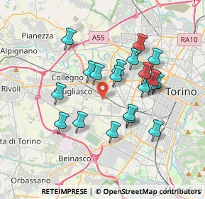 Mappa Via Giacosa, 10095 Grugliasco TO, Italia (3.2285)