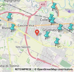 Mappa Via di Vittorio, 10098 Rivoli TO, Italia (3.33688)
