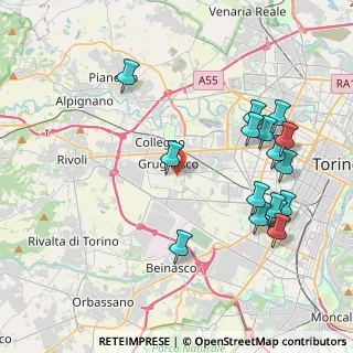 Mappa Via Cavalieri di Vittorio Veneto, 10095 Grugliasco TO, Italia (4.5325)