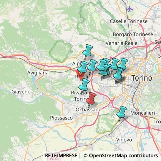 Mappa Via Villarbasse, 10098 Rivoli TO, Italia (5.69)