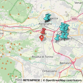 Mappa Via dei Mille, 10098 Rivoli TO, Italia (4.09308)