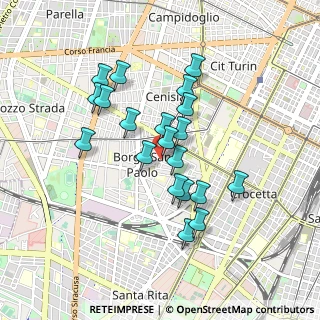 Mappa Via Timavo, 10141 Torino TO, Italia (0.767)