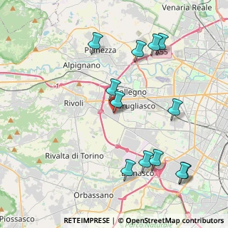 Mappa CAP, 10098 Rivoli TO, Italia (4.59667)