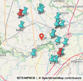 Mappa Via Fornace, 27030 Mezzana Bigli PV, Italia (8.6415)