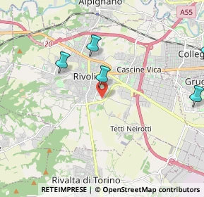 Mappa 10050 Rivoli TO, Italia (3.695)