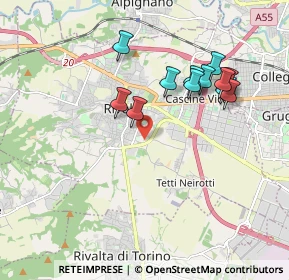 Mappa Corso Primo Levi, 10050 Rivoli TO, Italia (1.79667)