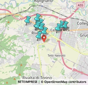 Mappa Corso Primo Levi, 10050 Rivoli TO, Italia (1.43)