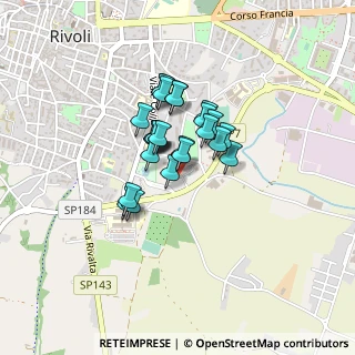 Mappa Corso Primo Levi, 10050 Rivoli TO, Italia (0.27231)
