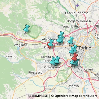 Mappa Corso Primo Levi, 10050 Rivoli TO, Italia (6.90313)