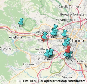 Mappa 10050 Rivoli TO, Italia (6.90313)