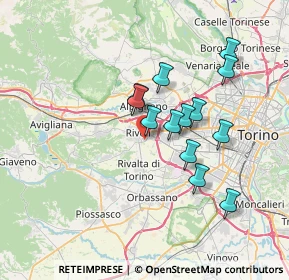 Mappa Corso Primo Levi, 10090 Rivoli TO, Italia (6.00846)