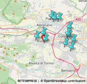 Mappa Via Camillo Benso Cavour, 10098 Rivoli TO, Italia (3.54583)