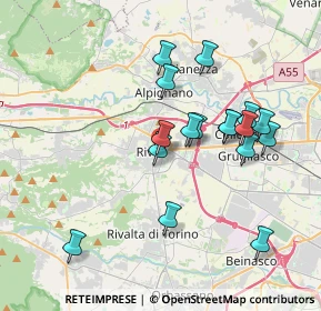 Mappa Viale Pietro Lussiana, 10098 Rivoli TO, Italia (3.54)