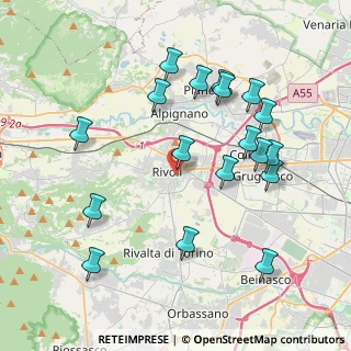 Mappa Via Camillo Benso Cavour, 10098 Rivoli TO, Italia (4.20222)