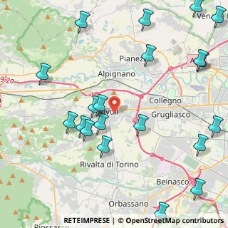 Mappa Via Camillo Benso Cavour, 10098 Rivoli TO, Italia (5.5515)