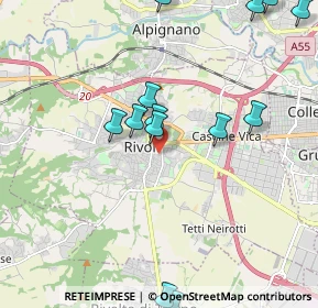 Mappa Via Camillo Benso Cavour, 10098 Rivoli TO, Italia (2.44308)