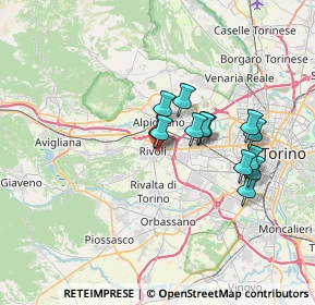 Mappa Via Camillo Benso Cavour, 10098 Rivoli TO, Italia (5.7)