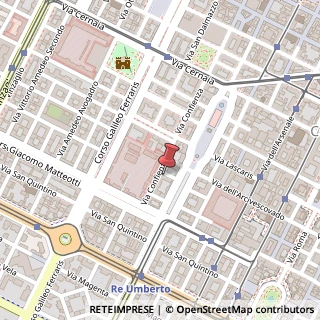 Mappa Via Angelo Brofferio, 3, 10121 Torino, Torino (Piemonte)