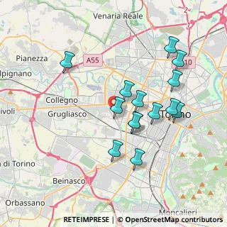 Mappa Via Mario Ponzio, 10141 Torino TO, Italia (3.47357)