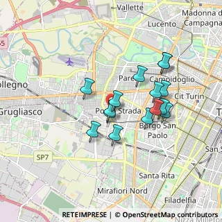 Mappa Via Mario Ponzio, 10141 Torino TO, Italia (1.45867)